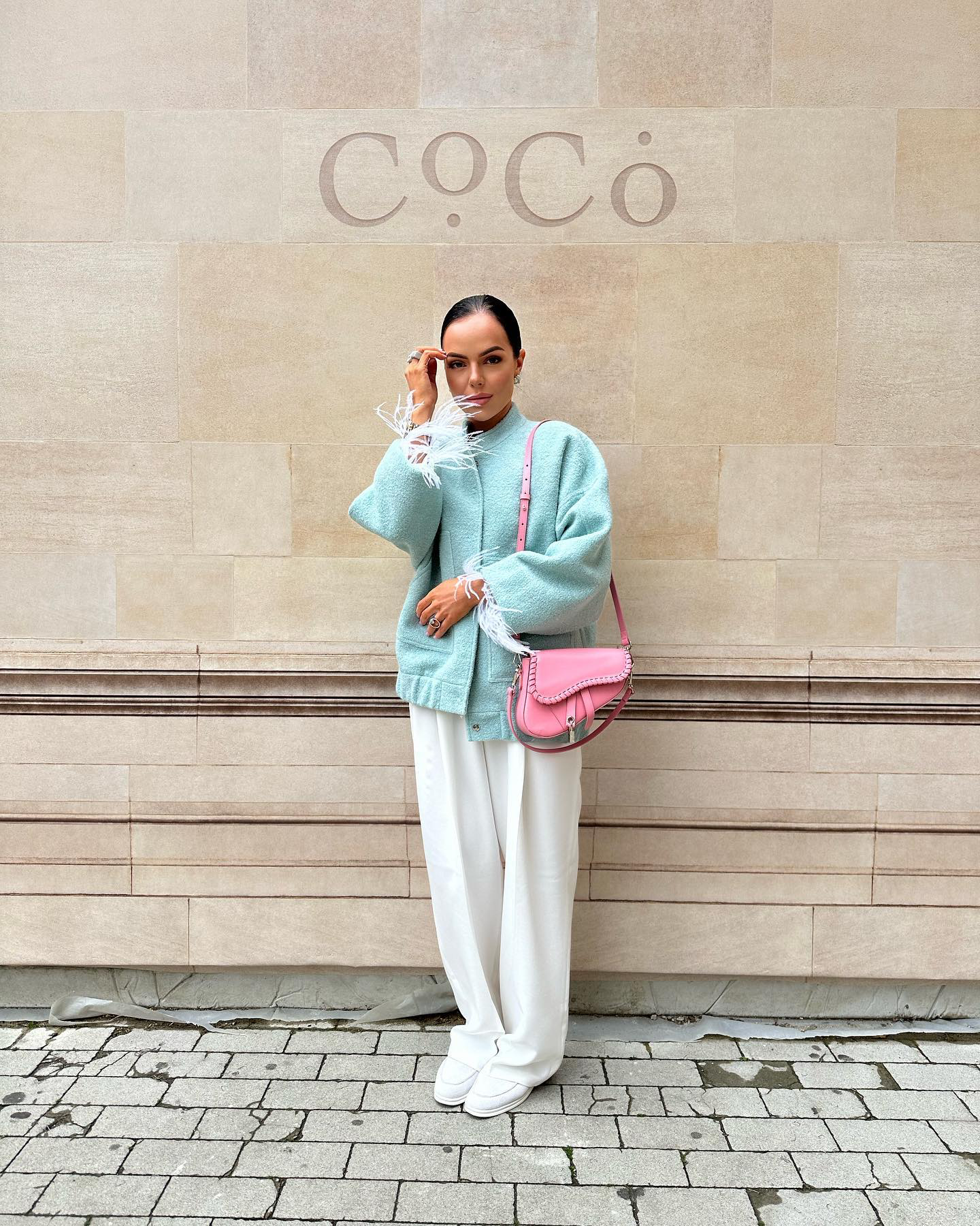Light Palazzo pants in white