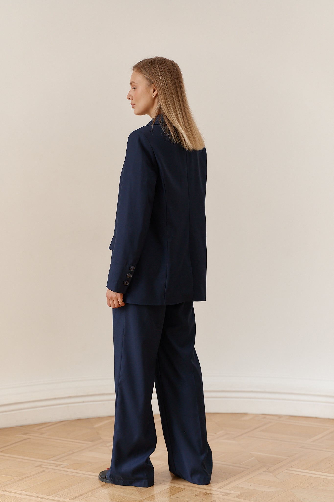 Palazzo pants in Navy blue