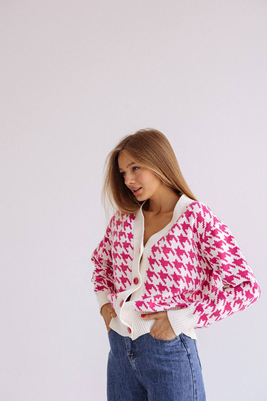 Helga Cardigan Raspberry