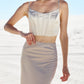 Corset Satin Top in Beige