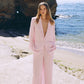 Eco linen suit in Pink