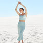 Silk skirt in Sage