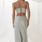 Silk skirt in Sage