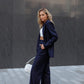 Palazzo pants in Navy blue