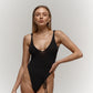 Fits everyone Open-back Bodysuit in Dark chocolate