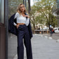 Oversized Blazer in Navy Blue