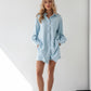 Summer Suit in Sky blue with elongated Shirt