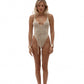 Fits everyone Open-back Bodysuit in Beige