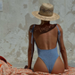 Fits everyone Open-back Bodysuit in Blue