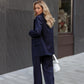 Oversized Blazer in Navy Blue