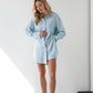 Summer Suit in Sky blue with elongated Shirt