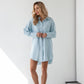 Summer Suit in Sky blue with elongated Shirt