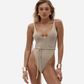 Fits everyone Open-back Bodysuit in Beige