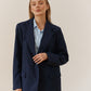 Oversized Blazer in Navy Blue