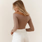 Off-shoulder Top in Cappuccino