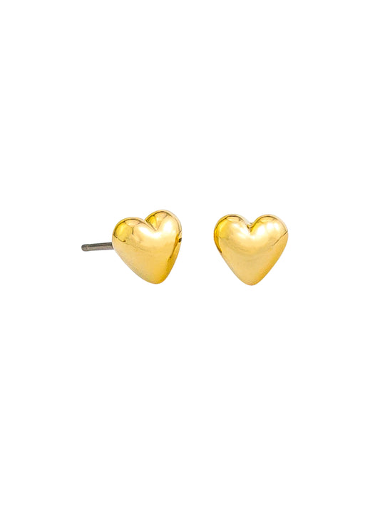 Gold Mini Heart Studs