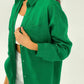 Linen long sleeve shirt Green