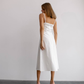 Linen slip midi dress