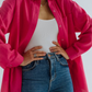 Linen long sleeve shirt Green