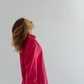 Linen long sleeve shirt Raspberry